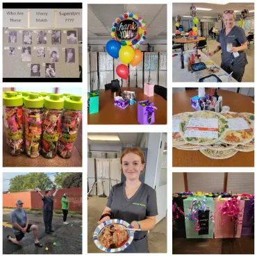 Teammate appreciation collage